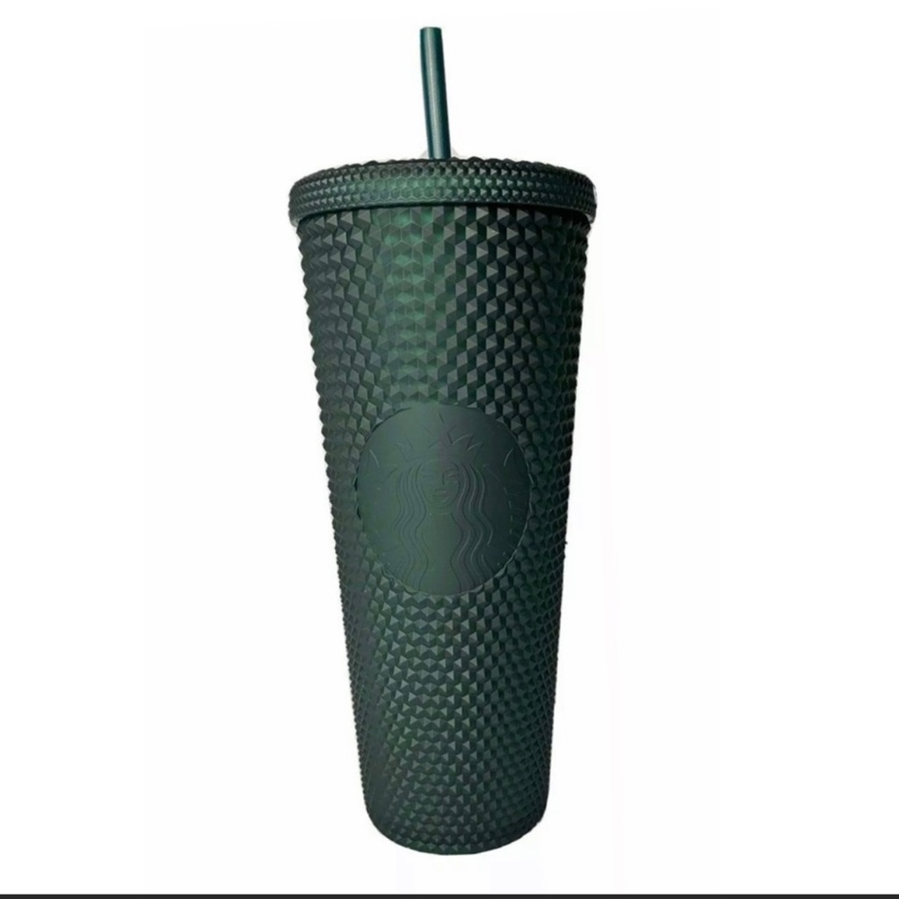 Starbucks Matte Dark Green Studded Tumbler. Sold Out.
